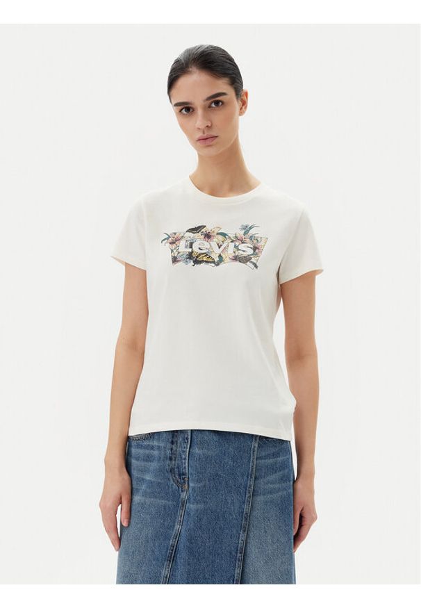 Levi's® T-Shirt Perfect 17369-2948 Biały Standard Fit. Kolor: biały. Materiał: bawełna