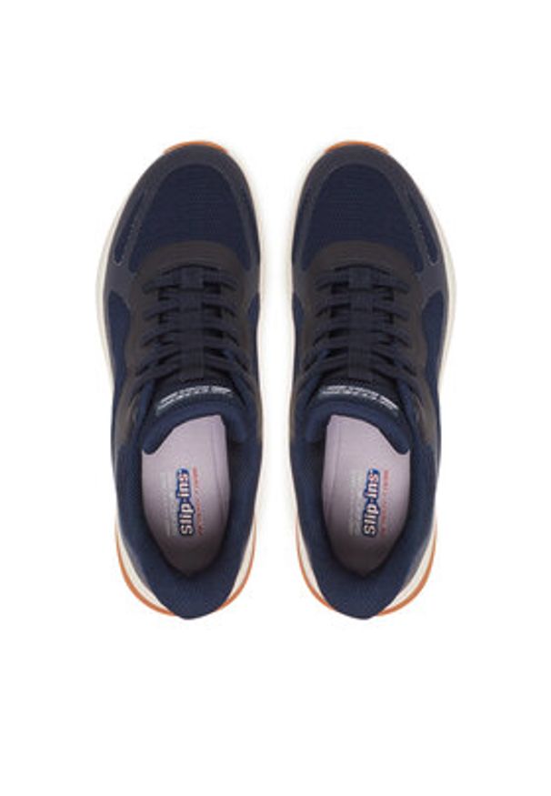 skechers - Skechers Sneakersy Bobs Squad 4-Staple Look 117624/NVY Granatowy. Kolor: niebieski. Materiał: materiał