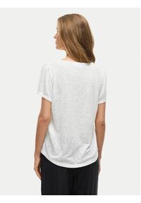 Vila T-Shirt Amer 14093441 Biały Regular Fit. Kolor: biały. Materiał: wiskoza, syntetyk