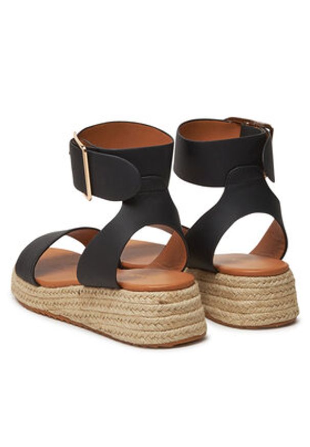 DeeZee Espadryle QS276-1 Czarny. Kolor: czarny. Materiał: materiał, syntetyk