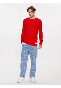 Tommy Jeans Sweter DM0DM15060 Czerwony Regular Fit. Kolor: czerwony. Materiał: syntetyk #3