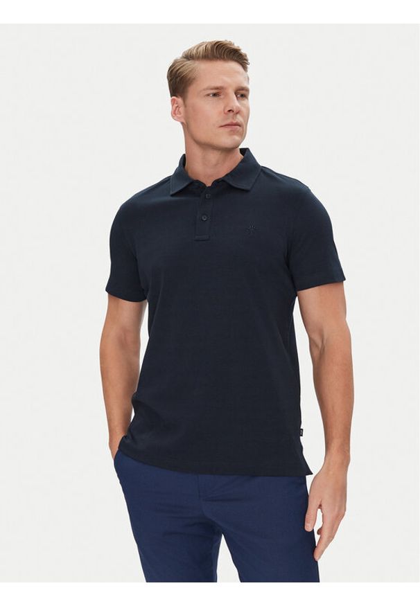 JOOP! Polo 17 JJ-10Preston 30045540 Granatowy Modern Fit. Typ kołnierza: polo. Kolor: niebieski. Materiał: bawełna