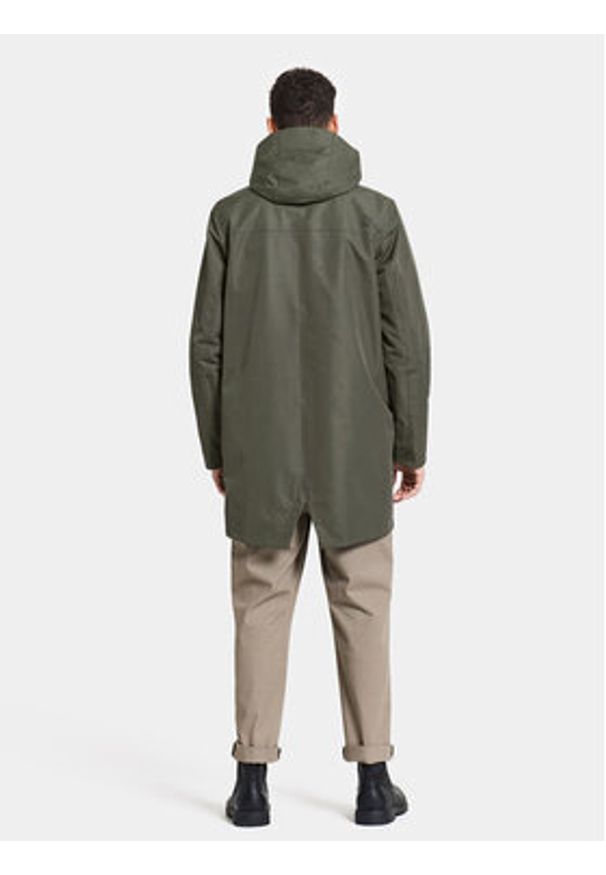 Didriksons Parka Andreas Usx Parka 505085 Zielony Standard Fit. Kolor: zielony. Materiał: syntetyk