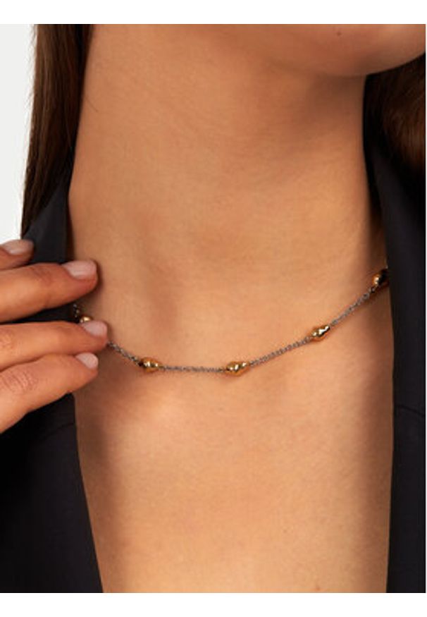 Trussardi Jeans - Trussardi Naszyjnik TJAXA11 Srebrny. Materiał: metalowe. Kolor: srebrny