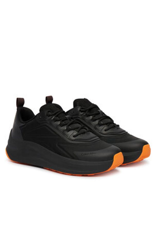 Calvin Klein Sneakersy HM0HM02224 Czarny. Kolor: czarny. Materiał: materiał