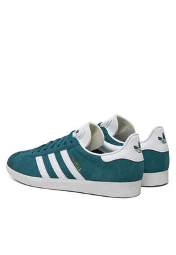 Adidas - adidas Sneakersy Gazelle JH5383 Zielony. Kolor: zielony. Materiał: skóra, zamsz. Model: Adidas Gazelle
