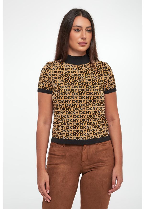 Sweter damski logowany DKNY
