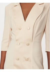 Rinascimento Sukienka koktajlowa CFC0128109003 Beżowy Slim Fit. Kolor: beżowy. Materiał: syntetyk. Styl: wizytowy #4