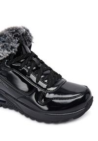 skechers - Skechers Botki Uno Rugged 168126/BBK Czarny. Kolor: czarny. Materiał: skóra #4