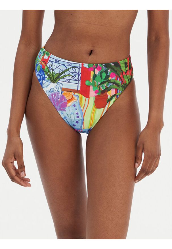 Seafolly Dół od bikini La Boca 40609-286 Kolorowy. Materiał: syntetyk. Wzór: kolorowy