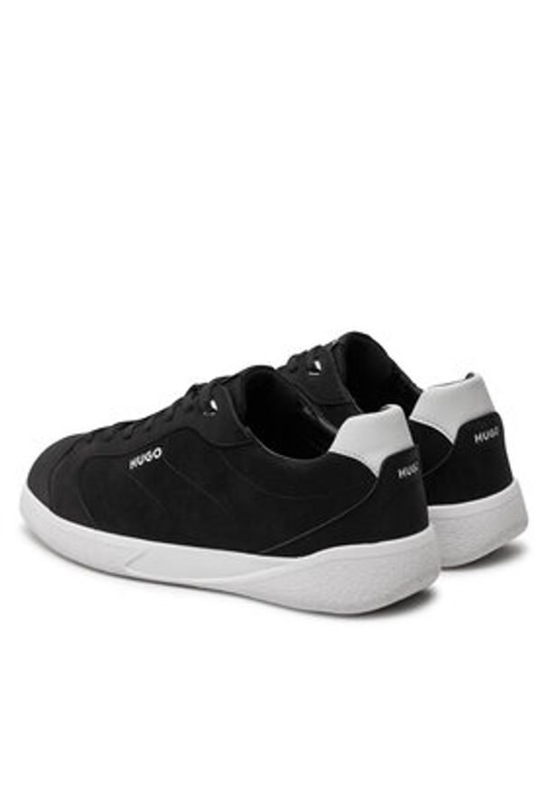 Hugo Sneakersy Riven Tenn 50524249 Czarny. Kolor: czarny. Materiał: materiał