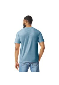 GILDAN - Bawełniana Koszulka Unisex Dla Dorosłych W Miękkim Stylu. Kolor: niebieski. Materiał: bawełna
