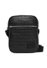 Hugo - HUGO Saszetka 50547249 Czarny. Kolor: czarny. Materiał: skóra