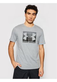 Under Armour T-Shirt Ua Boxed Sportstyle 1329581 Szary Loose Fit. Kolor: szary. Materiał: syntetyk, bawełna