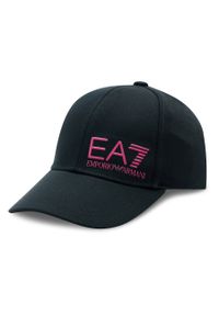Czapka z daszkiem EA7 Emporio Armani 247088 CC010 28521 Black/Pink Yarrow. Kolor: czarny. Materiał: bawełna, materiał #1