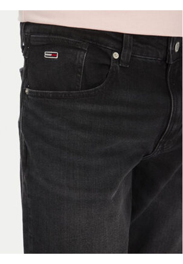 Tommy Jeans Szorty jeansowe Ronnie DM0DM20945 Czarny Regular Fit. Kolor: czarny. Materiał: bawełna