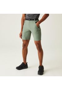 Regatta - Xert Lekkie i wodoodporne męskie szorty. Kolor: zielony. Materiał: poliamid, elastan. Sport: turystyka piesza #1