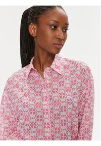 Pinko Koszula 103194 A1Q1 Różowy Regular Fit. Kolor: różowy. Materiał: bawełna #5