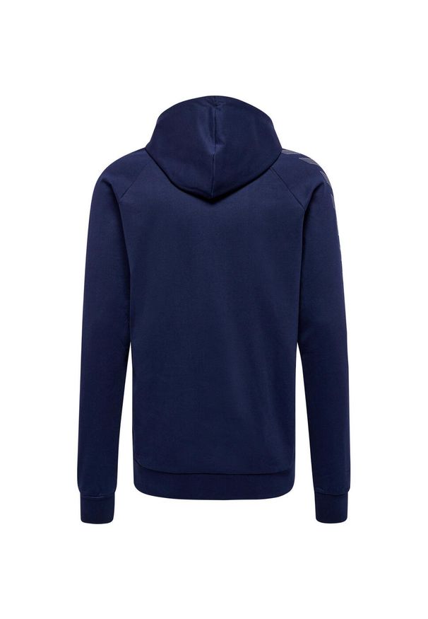 Bawełniana bluza z kapturem Hummel Move Grid. Typ kołnierza: kaptur. Kolor: niebieski. Materiał: bawełna. Wzór: aplikacja. Sport: fitness