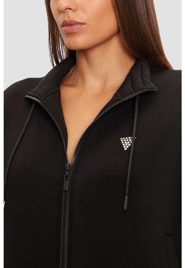 Guess - GUESS Czarna damska bluza Cecilia, Rozmiar M. Kolor: czarny