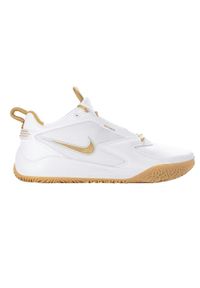 Buty Nike Air Zoom Hyperace 3 do siatkówki białe. Kolor: biały. Materiał: skóra, syntetyk. Szerokość cholewki: normalna. Model: Nike Zoom. Sport: siatkówka #1