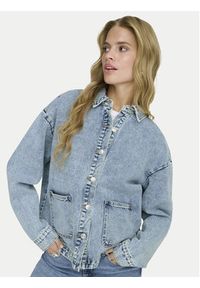 only - ONLY Kurtka jeansowa Lara 15372651 Niebieski Regular Fit. Kolor: niebieski. Materiał: bawełna #3