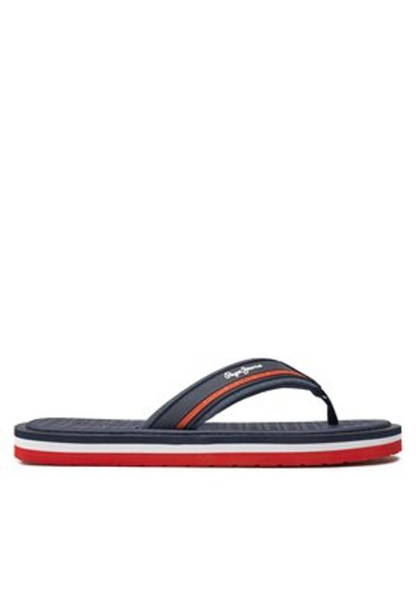 Pepe Jeans Japonki West Basic PMS70156 Granatowy. Kolor: niebieski