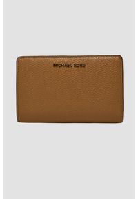 Michael Kors - MICHAEL KORS Brązowy portfel MD Snap. Kolor: brązowy