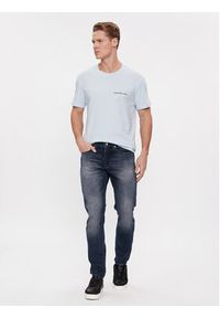 Calvin Klein Jeans T-Shirt Institutional J30J324671 Niebieski Regular Fit. Kolor: niebieski. Materiał: bawełna #4