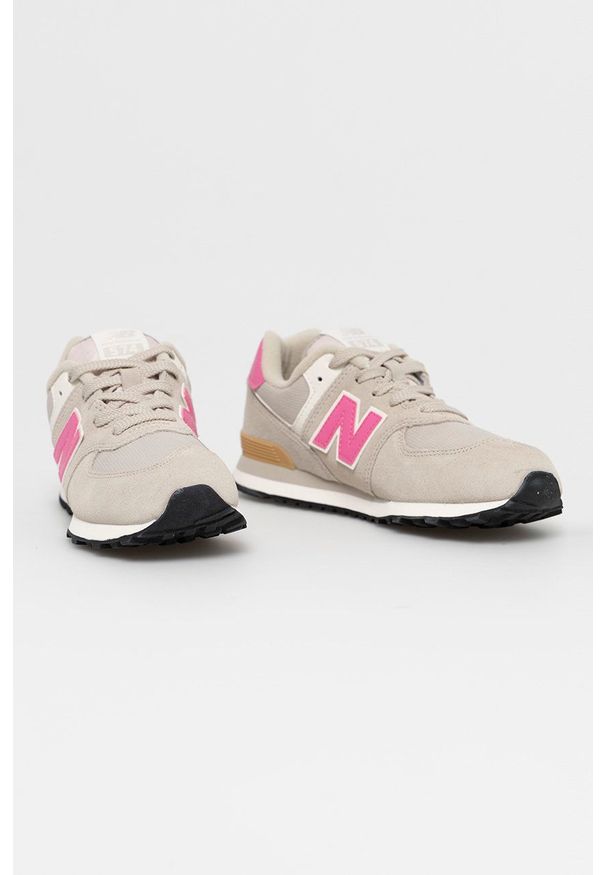 New Balance Buty kolor szary. Nosek buta: okrągły. Zapięcie: sznurówki. Kolor: szary. Materiał: guma