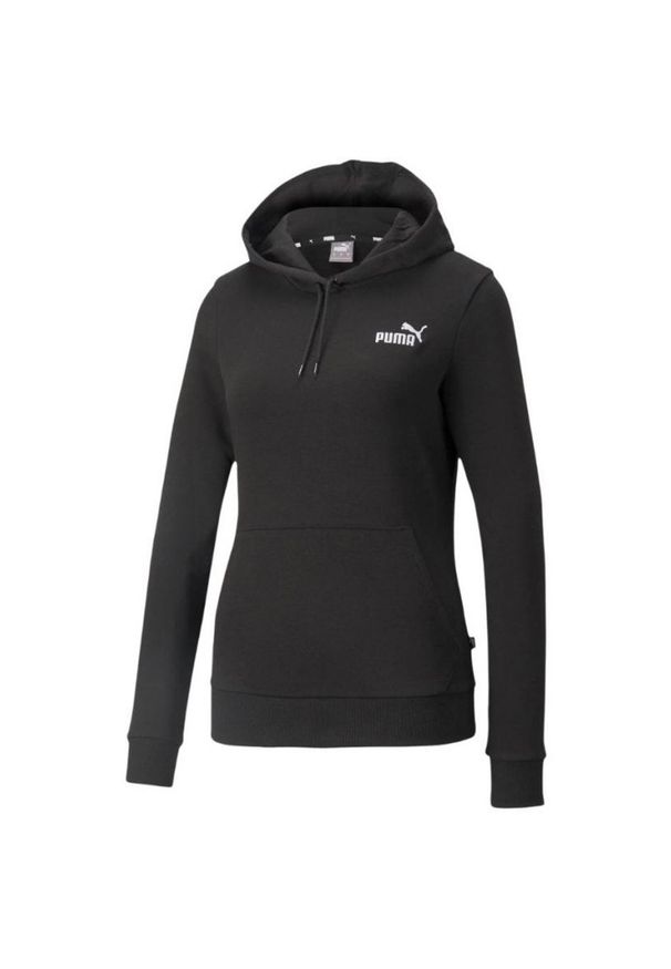 Puma - Bluza Z Haftem ESS+ Dla Kobiet. Kolor: czarny. Wzór: haft