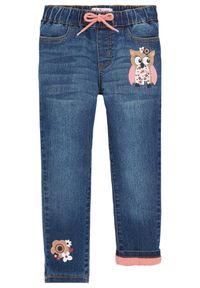 bonprix - Dżinsy termiczne mid waist. Kolor: niebieski #1