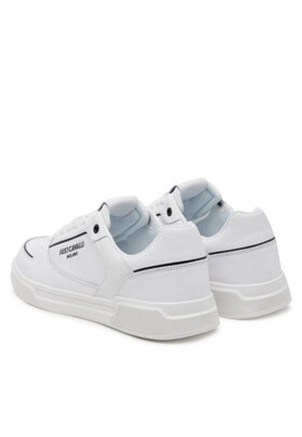 Just Cavalli Sneakersy 78QA3SB2 ZPA91 Biały. Kolor: biały. Materiał: skóra