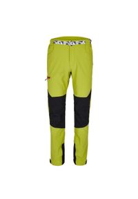 Spodnie trekkingowe Extendo męskie Milo Tacul. Kolor: czarny, wielokolorowy, żółty. Materiał: tkanina