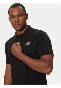 EA7 Emporio Armani Polo 8NPF14 PJVQZ 1200 Czarny Regular Fit. Typ kołnierza: polo. Kolor: czarny. Materiał: bawełna