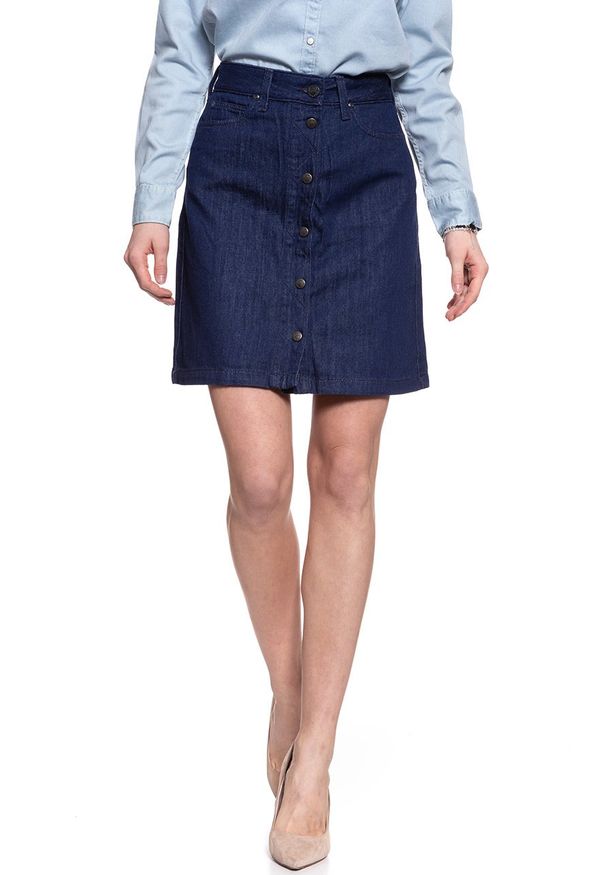 Lee - SPÓDNICA JEANSOWA LEE A LINE SKIRT RINSE L38NRC36. Materiał: jeans