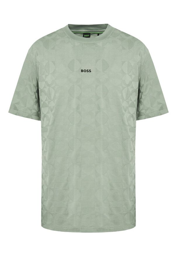 BOSS T-Shirt 50538184 Zielony Relaxed Fit. Kolor: zielony. Materiał: bawełna