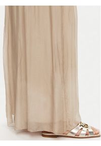 ViCOLO Spodnie palazzo TD0021 Beżowy Regular Fit. Kolor: beżowy. Materiał: wiskoza #4