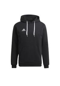 Bluza do piłki nożnej męska Adidas Entrada 22. Kolor: czarny. Materiał: poliester, bawełna