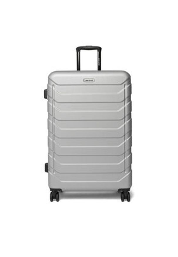 Gino Rossi - GINO ROSSI Walizka duża CEO-GIN-L-003-05-SILVER Srebrny. Kolor: srebrny
