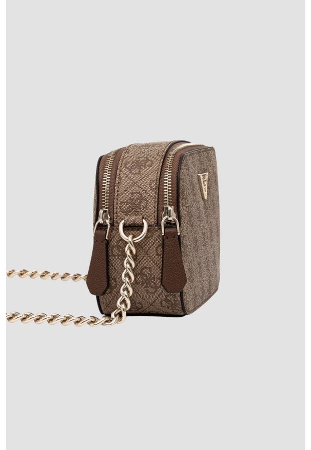 Guess - GUESS Brązowa torebka damska Noelle II. Kolor: brązowy. Materiał: skórzane