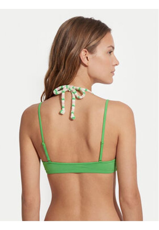 Roxy Góra od bikini Bralette ERJX305733 Zielony. Kolor: zielony. Materiał: syntetyk