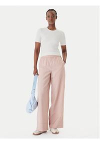 Marella Spodnie materiałowe Eremi 2613131154 Różowy Regular Fit. Kolor: różowy. Materiał: wiskoza #5
