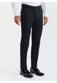 Pako Lorente - PAKO LORENTE – Spodnie smokingowe P000B-6S-001-C-S. Materiał: wełna. Wzór: gładki. Styl: młodzieżowy #2
