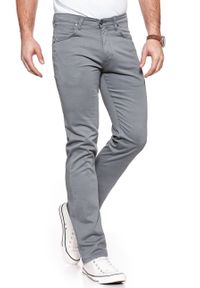 Wrangler - WRANGLER SPODNIE MĘSKIE ARIZONA MONUMENT GREY W12OHJ68B. Materiał: materiał #6