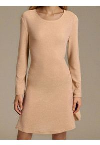 Sinsay - Elegancka sukienka mini - złoty. Kolor: złoty. Styl: elegancki. Długość: mini