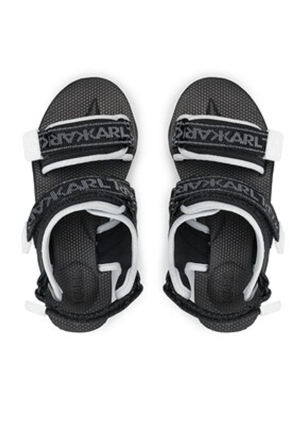 Karl Lagerfeld - KARL LAGERFELD Sandały KL81905 Czarny. Kolor: czarny. Materiał: materiał