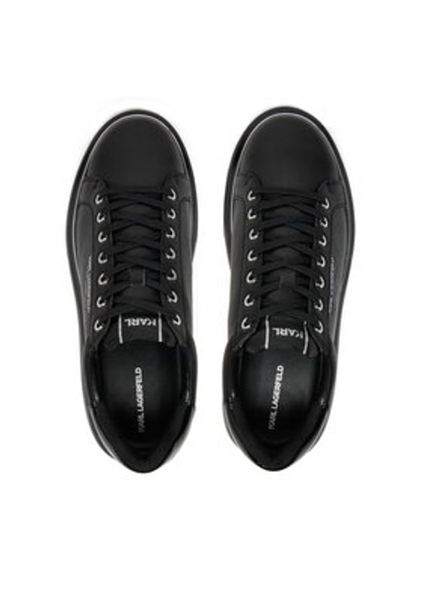 Karl Lagerfeld - KARL LAGERFELD Sneakersy Kapri Kushion KL52615 Czarny. Kolor: czarny. Materiał: skóra
