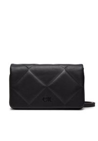 Calvin Klein Torebka Quilt K60K611759 Czarny. Kolor: czarny. Materiał: skórzane #1