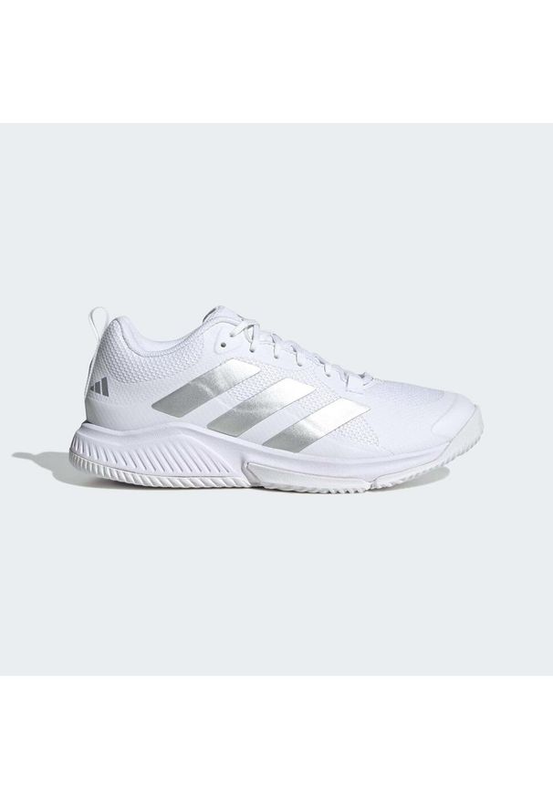 Buty do siatkówki dla dorosłych Adidas Court Team Bounce 2.0 Shoes. Kolor: biały, wielokolorowy, szary. Materiał: materiał. Sport: siatkówka